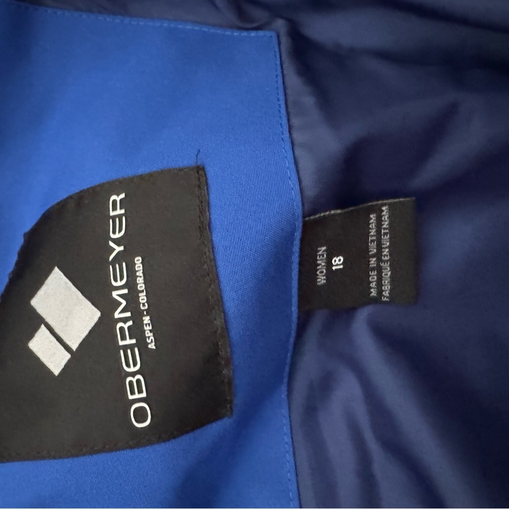Obermeyer Sz 18 Cosima Down Ski Jacket Stellar/Royal Blue MSRP $329 - Picture 8 of 14